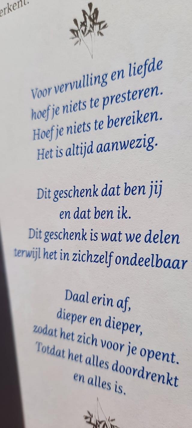 Foto van een bladzijde uit Van doen naar Zijn